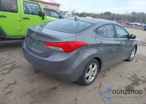 2013 Hyundai Elantra Gls/Limited from USA, damaged, VIN 5NPDH4AEXDH187882